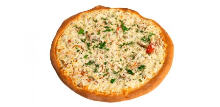 Пицца курица с грибами