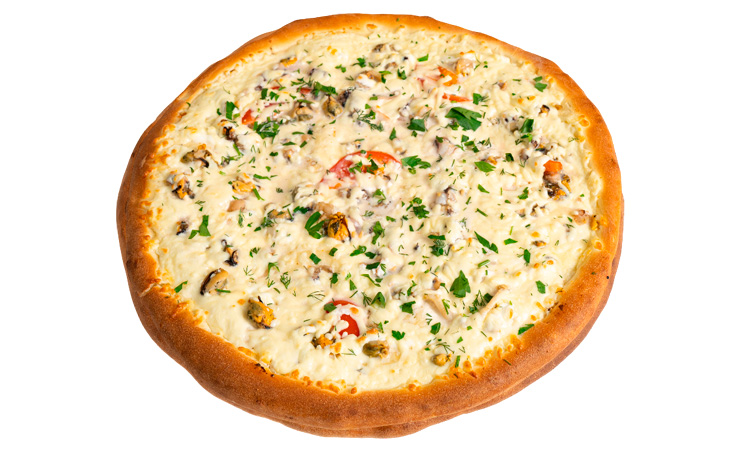 Пицца с морепродуктами Пицца с морепродуктами
